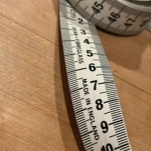 Vintage Dean fiberglass dress maker fabric measuring tape cm only